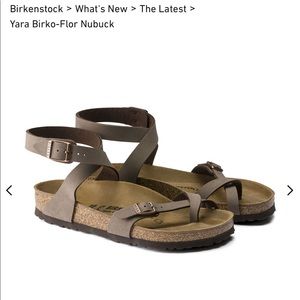 SLIGHTLY WORN BIRKENSTOCK YARA SANDAL SIZE 37